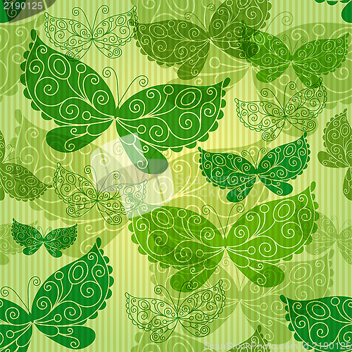 Image of Spring green seamless pattern