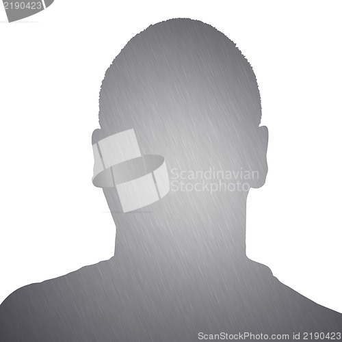 Image of Brushed Metal Man Silhouette