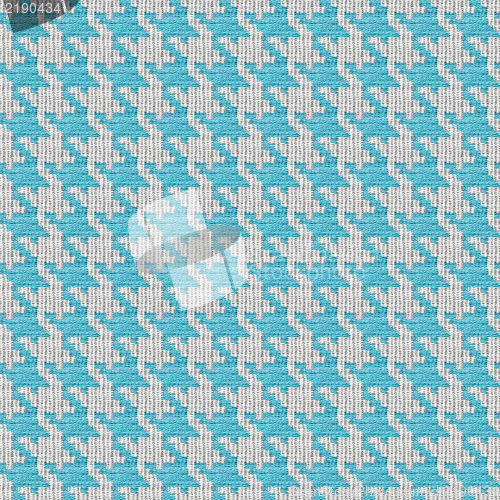 Image of Blue and White Houndstooth