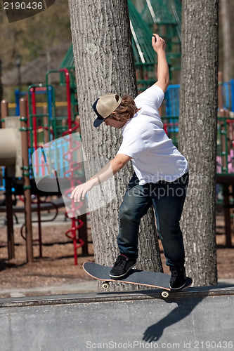 Image of Skateboarder on a Ramp