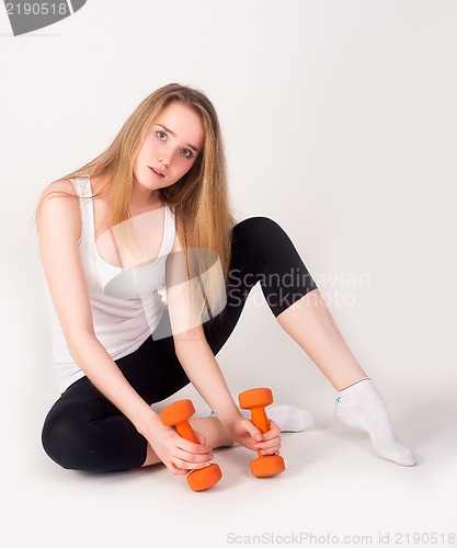 Image of fitness woman working out