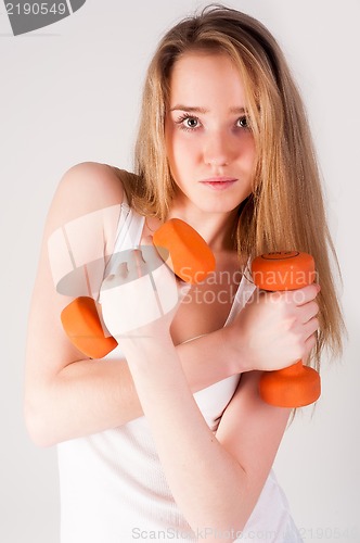 Image of fitness woman working out