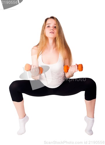 Image of fitness woman working out