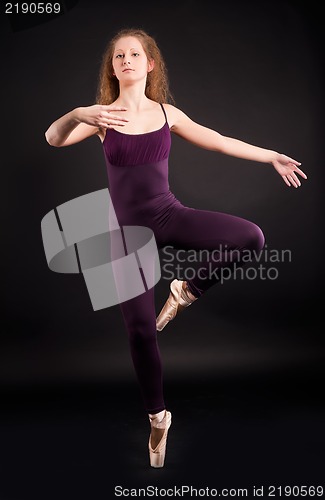 Image of young beautiful dancer