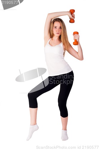 Image of fitness woman working out