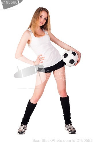 Image of shot of a sporty young woman