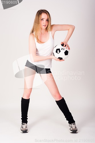 Image of shot of a sporty young woman