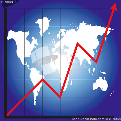 Image of chart and map of the world