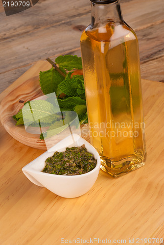 Image of Mint sauce still life