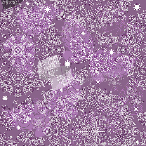 Image of Vintage violet seamless pattern