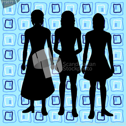 Image of Silhouettes of women