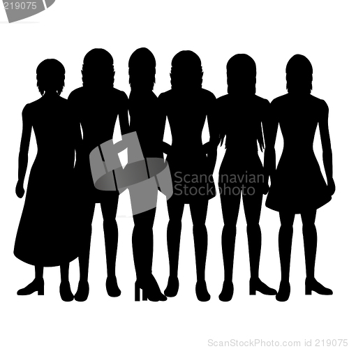 Image of Silhouettes of women