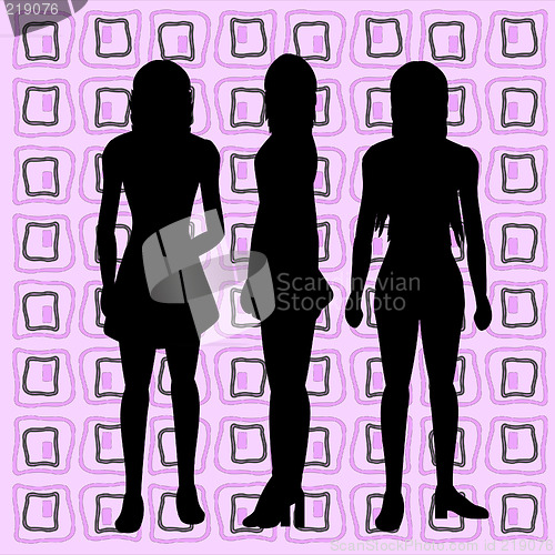 Image of Silhouettes of women