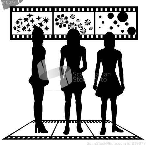 Image of Silhouettes of women