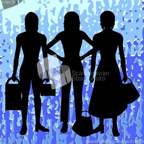 Image of Silhouettes of women