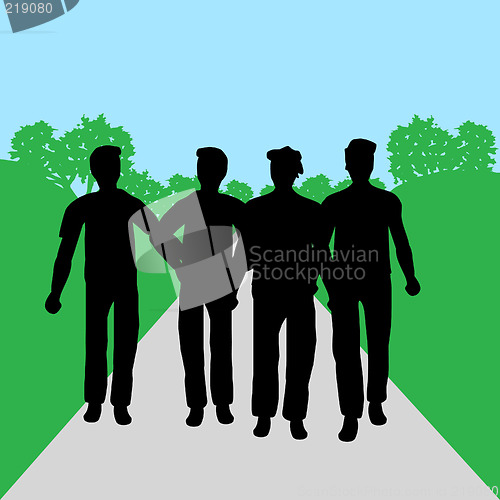 Image of Group of people - men