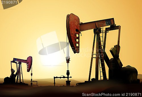 Image of oil pumps