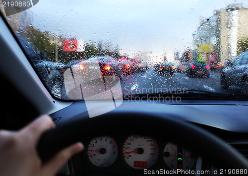 Image of rain drops