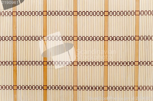 Image of Bamboo place mat for sushi