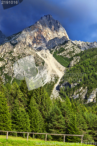 Image of Peak in Dolomites Mountains