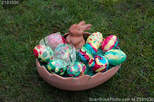 Image of Easter basket in grass
