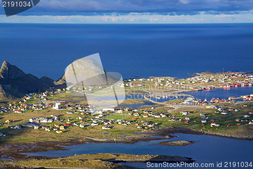 Image of Norwegian fishing town