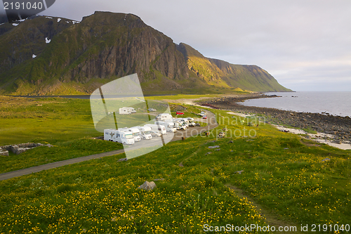 Image of Caravans on Lofoten islands