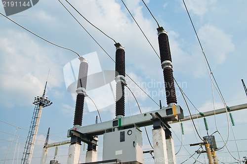 Image of part of high-voltage substation