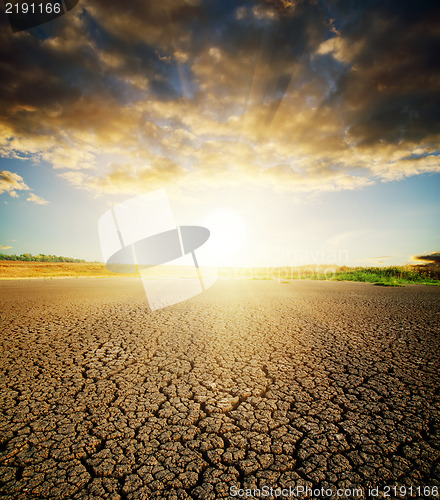 Image of dry cracked ground