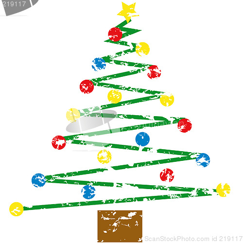 Image of Grunge christmas tree