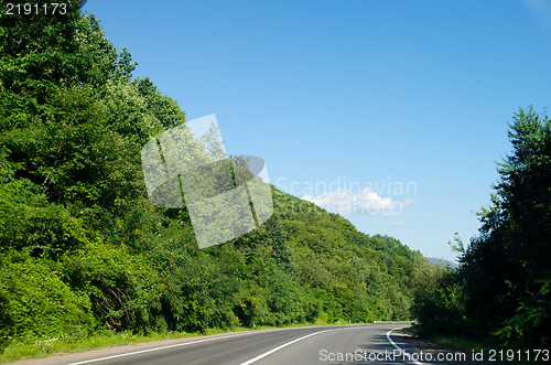 Image of road in mountain