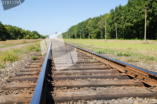 Image of railroad closeup