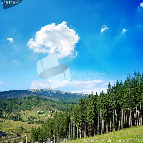 Image of Beautiful green mountain landscape