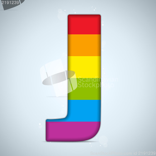 Image of Gay Flag Shiny Glass Alphabet