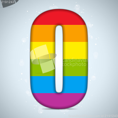 Image of Gay Flag Shiny Glass Alphabet