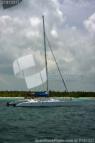 Image of  boat yacht and summer in   republica dominicana 