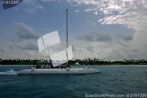 Image of sailing water boat yacht