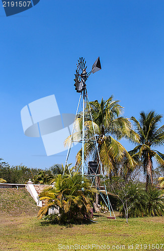 Image of Windmill on the field 