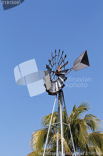 Image of Windmill on the field 