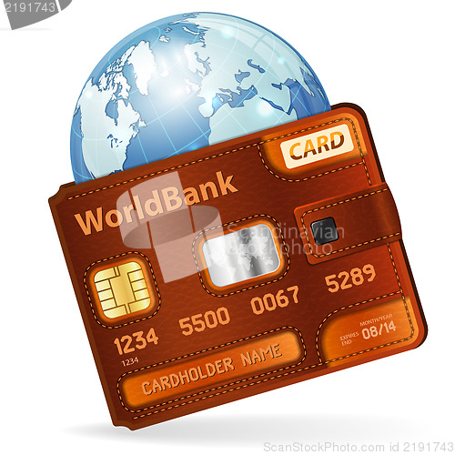 Image of World Credit Card Concept