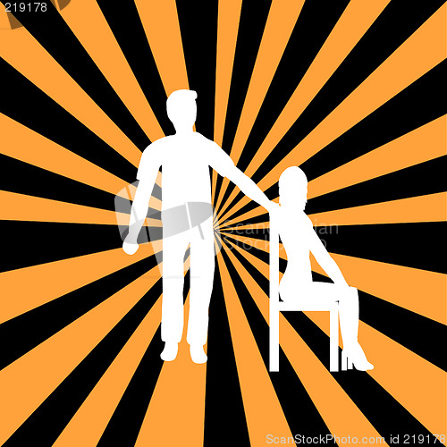 Image of Silhouette couple