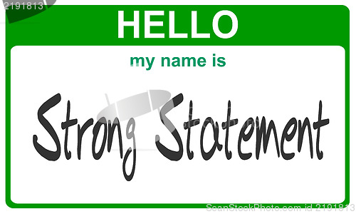 Image of name strong statement