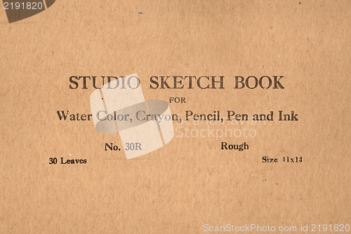 Image of vintage sketch book