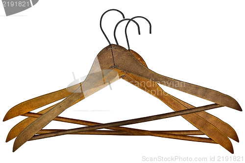 Image of vintage clothes hangers