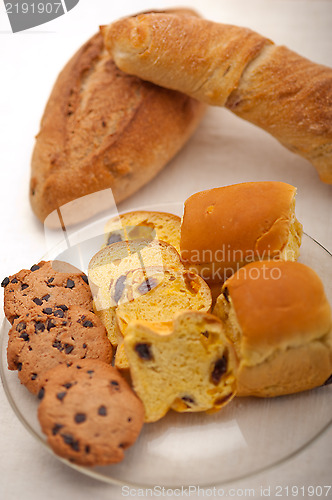 Image of selection of sweet bread and cookies