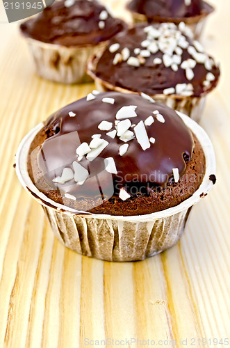 Image of Cupcake chocolate with white chocolate chip