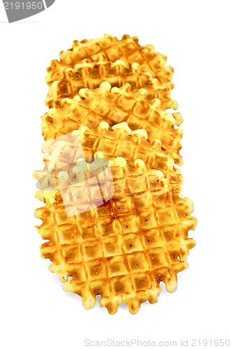 Image of Waffles circle golden
