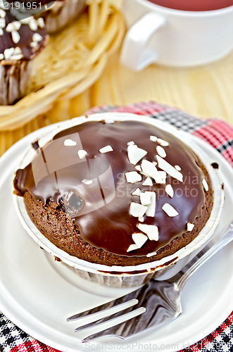 Image of Cupcakee chocolate on a red napkin