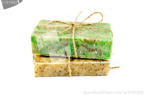 Image of Soap homemade two with rope