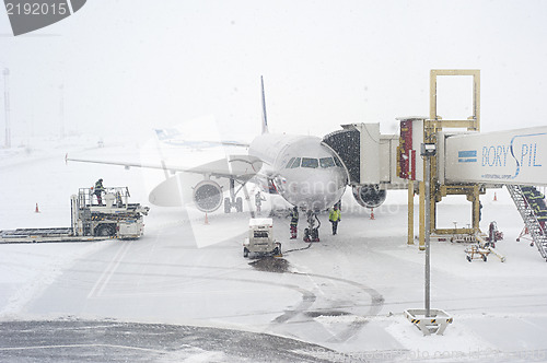 Image of Airport in snawfall